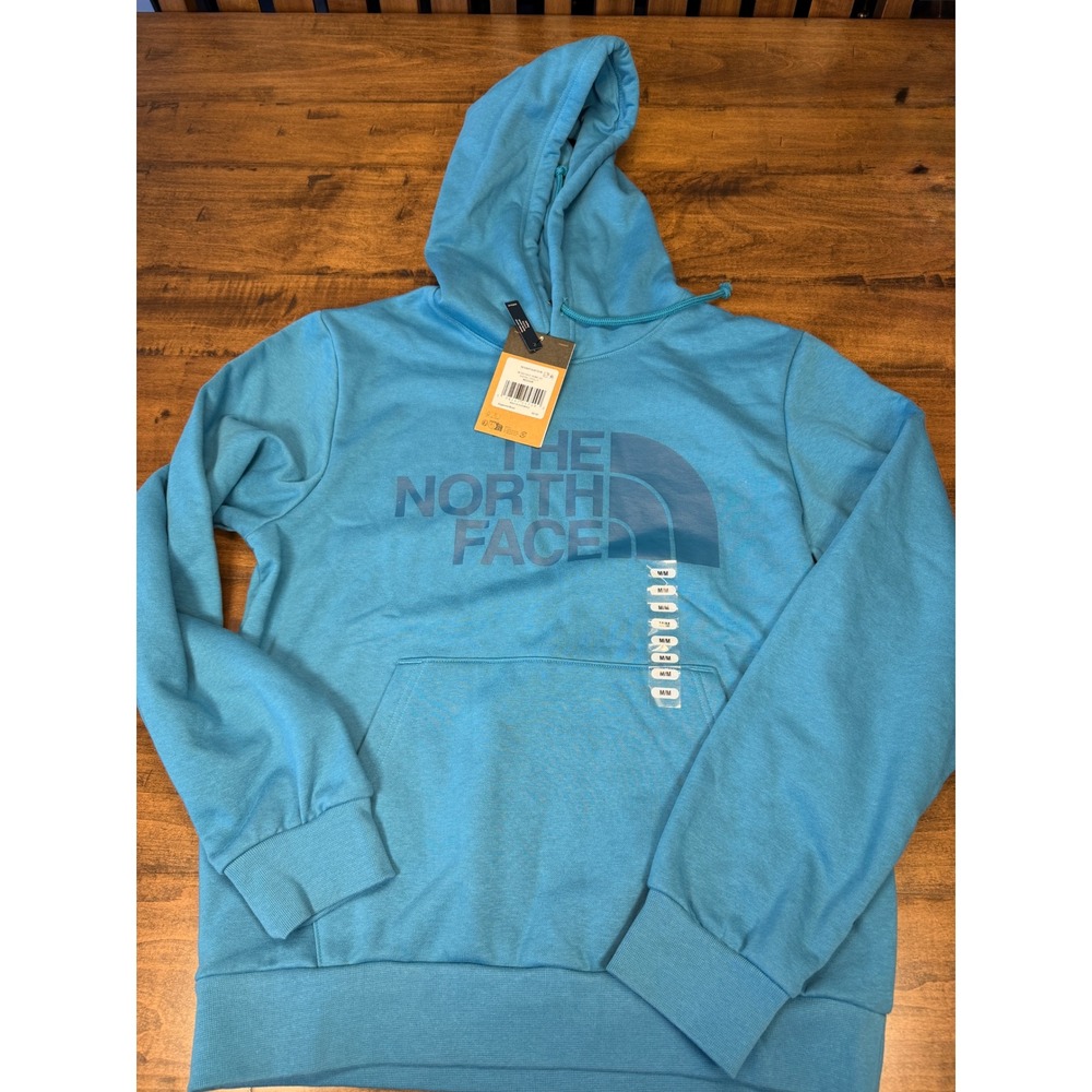 The North Face Mens Evo Half Dome Hoodie Digital Steel Blue  Medium NWT